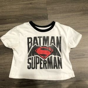 Batman Superman Crop Top